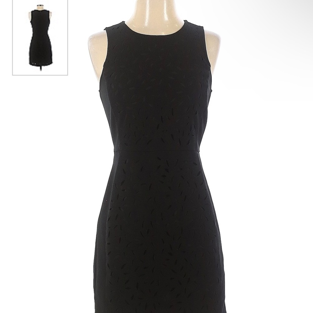 Banana Republic Black Lazer-Cut Dress - Size 0